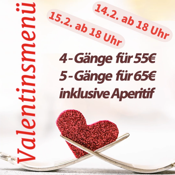 Hof Restaurant Valentins Menü 15.02.2025